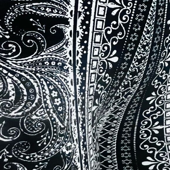 High-Waist Stretch Flare Pants - Boho Black (S) - Picture 8 of 10